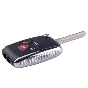 4 Button Floding Flip Blank Remote Key Case Shell Fit For TOYOTA Matrix 09-10
