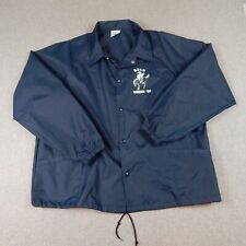Rice Owls Jacket Adult XL Blue Rodeo 96 Windbreaker Snap Auburn Sportwear USA