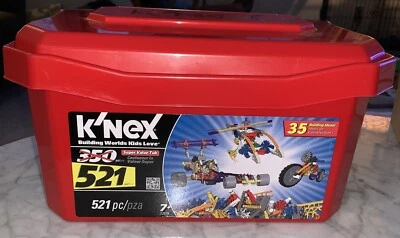 Genuine K'nex Value Tub Unknown Actual Count 400++ Piece Mixed Lot Play Set T34J - Image 1 of 4