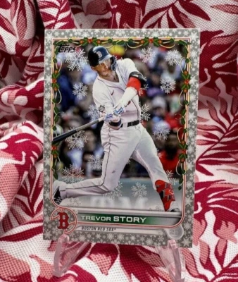 Trevor Story - METALLIC SNOWFLAKES - 2022 Topps Holiday - HW70 - Image 1 of 2