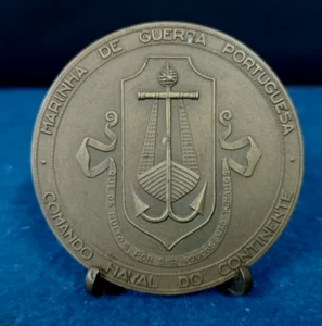 MEDAGLIA BRONZO PORTOGALLO GUERRA MARINA COMANDO NAVALE - Foto 1 di 2