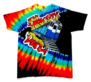 Grateful Dead Shirt T Shirt Vintage 1991 MSG New York City NYC Graffiti Paint XL - Bild 1 von 12