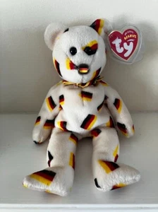 TY BEANIE BABY DEUTSCHLAND THE GERMANY FLAGGE NASENBÄR 15 CM BRANDNEU MIT ETIKETT - Bild 1 von 1