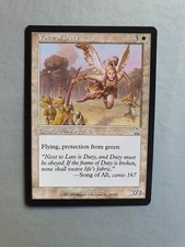 Voice of Duty, MTG Urza's Destiny (1999) Uncommon White Creature VNM