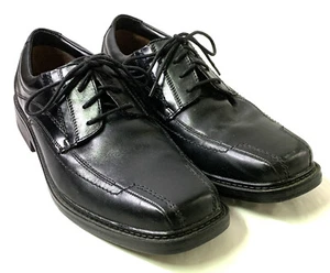 Zapatos Oxford de cuero negros estilo profesional Dockers para hombre talla 12W 90-26504 - Imagen 1 de 16