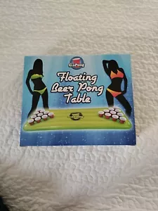 GoPong Pool Pong Table Inflatable Floating Includes 3 Pong Balls Party Brewiana - Picture 1 of 5