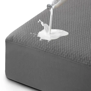 100% Waterproof Mattress Protector King Size Premium Viscose from Bamboo 3D Air - Picture 1 of 12