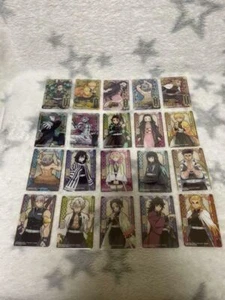 Kimetsu no Yaiba Demon Slayer Stained Glass Card Pack ver Complete Set 20 USED - Bild 1 von 1