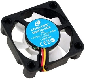 Cooltek Silent Fan 4010 Lüfter Rifle-Bearing 12,8 dBA 4.000 U/min 3-Pin Molex Wi - Afbeelding 1 van 3