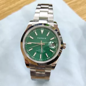 Reloj automático movimiento Miyota cristal zafiro PARNIS 39,5 mm para hombre relojes de pulsera - Imagen 1 de 6