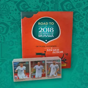 Road to Russia 2018 Complete sticker Set + Empty Album - Picture 1 of 1