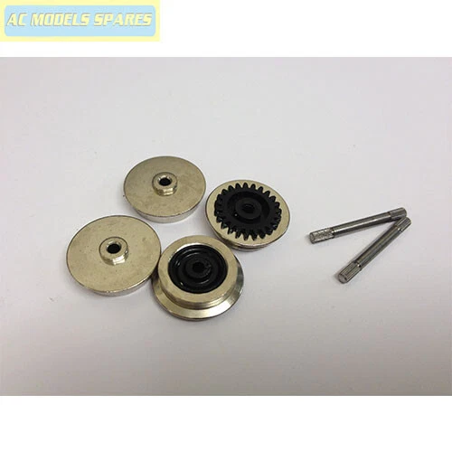 X8284 Hornby Spare Non-Insulated Ringfield Wheel and Axle Set 3 Pole Class 91