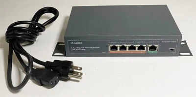 MokerLink 5 Port Gigabit POE Switch, with 4 POE Ports 1000Mbps - Great Condition - Image 1 of 4
