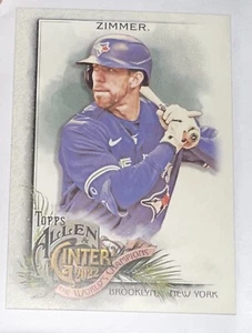 2022 Topps Allen & Ginter Baseball #327 BRADLEY ZIMMER High Number SP Blue Jays - Picture 1 of 2