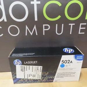 Genuine HP Laserjet 502A Q6471A Cyan Printer Toner Cartridge - Picture 1 of 2