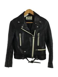 Acne Studios Black Leather Outer Shell Coats, Jackets & Vests for 