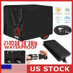 Heavy Duty Universal Generator Cover 210D Outdoor Waterproof 38"L x 28"H x 30"W - Picture 1 of 14