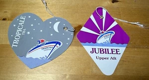 Carnival Cruise Line - CCL - Vintage Paper Luggage Tags Tropicale & Jubilee - Picture 1 of 2