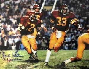 Foto autografiada de Charles White "79 Heisman" troyanos USC 11x14 con certificado de autenticidad - Imagen 1 de 1