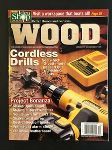 Wood Magazine December 1999 Issue 119 Cordless Drills - Imagen 1 de 2