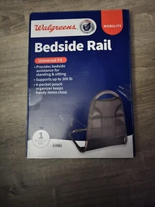 Bed Assist Mobility Rail Grab Bar Bedside Handrail For Senior W/ Storage Pocket - Picture 1 of 3
