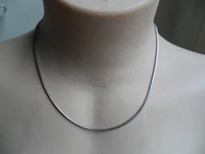 Frey Wille FREYWILLE Snake Chain 925 silver, Rhodium-plated 45 cm Italy NEW - Picture 1 of 13