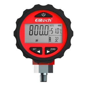 Elitech PG-30Pro Red Refrigeration HVAC Digital Pressure Gauge 87+ Refrigerants - Picture 1 of 10