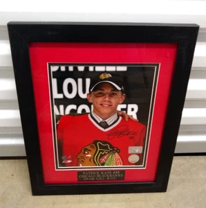 Patrick Kane - Blackahwks Autografiado 8x10 Draft Day Foto - Enmarcado y Enmarañado - Imagen 1 de 2