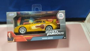 2023 Fast & Furious Toyota Supra Gold Diecast 1:32 Scale Rear Spoiler New Jada - Picture 1 of 2