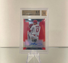 2018 Shohei Ohtani Leaf Metal Draft Red 2/2 RC BGS 9.5/10