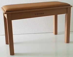 Chase Piano Digital Keyboard Duet Stool Bench in Light Cherry with Storage Seat - Picture 1 of 4