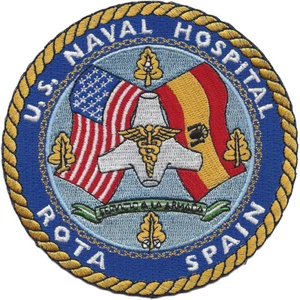 4.5" NAVY NAVAL HOSPITAL ROTA SPAIN EMBROIDERED PATCH - Picture 1 of 1