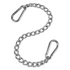  Hanging Chair Chain with Snap Hooks Black for Heavy Stainless Steel