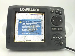LOWRANCE HOOK 5 GPS FISH FINDER CHARTPLOTTER DISPLAY HEAD UNIT NAVI MONITOR 5" - Picture 1 of 7
