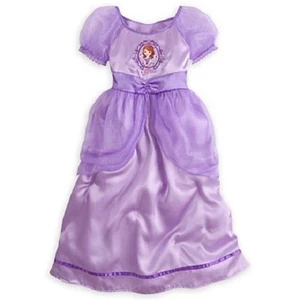 DELUXE~SoFiA the FiRsT~Purple~PriNceSS NIGHT GOWN~NWT~Disney Store~Junior~2014 - Picture 1 of 13