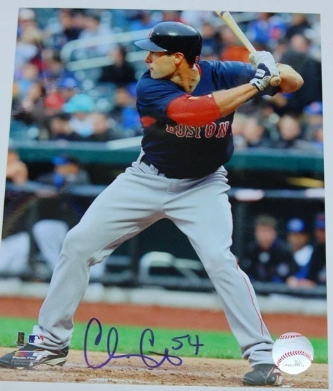 Chris Carter New York Mets Boston Red Sox firmado Medias Rojas 8x10 b Foto 1 de 1