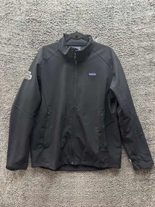 Patagonia Full Frontial Embroidered Adze Full Zip Jacket Black Mens Size L - Picture 1 of 15