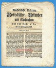 Mecklenburg, Rostocksche Zeitung, Urkunden und Nachrichten, 21. Stück, um 1760 !