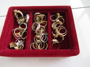 Vintage Ring Lot Mixed Styles & Eras – Costume, Unbranded – 44 Pieces Great buy! - Picture 1 of 5