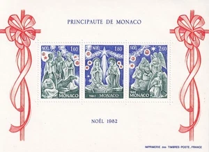 SA25f Monaco 1982 Christmas, mint Souvenir sheet - Picture 1 of 1