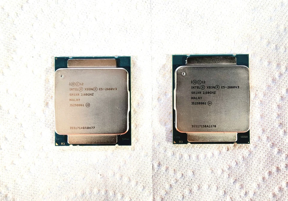 LOTE DE 2 procesadores CPU Intel Xeon E5-2660 V3 2,6 GHz 10 núcleos SR1XR Foto 1 de 1