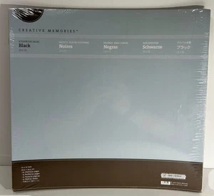 Creative Memories Black Scrapbook 12x12 Refill Pages 15 Double Sided New - Picture 1 of 1