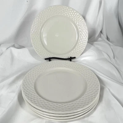 "Juego de platos de cena Godinger Gatherings blancos texturizados 10,75""/5 panal"  Foto 1 de 4