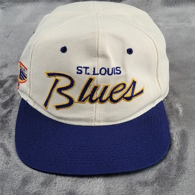Vtg St. Louis Blues Snapback Hat Embroidered Sports Specialties Wool Blend - Image 1 of 4