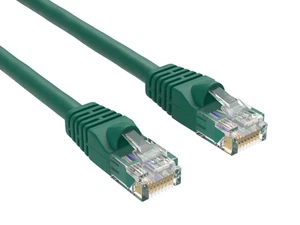 Cat6 UTP Snagless Patchkabel, grün - 20/25/30/35/50/75/100 Fuß - Bild 1 von 1