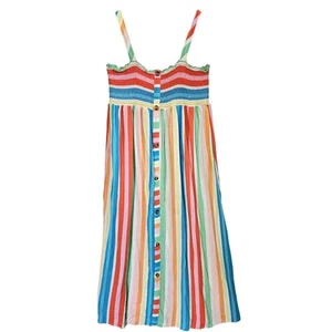 Wonder Nation Girls Dress XL Rainbow Playful Kidcore Summer Resort Vacation Art - Picture 1 of 16