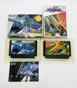 Gradius I & II Set Famicom Japan Tested - Gradius Complete / Gradius II Box Only - Picture 1 of 17