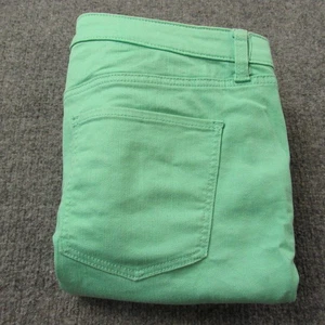 Pantalón de mezclilla Talbots Pedal Pusher para mujer 16P verde recortado capris elástico informal - Imagen 1 de 14