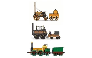 Hornby R30445 OO Gauge 200th Anniversary Train Pack Locomotion Rocket Lion - Bild 1 von 5