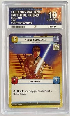 Star Wars Unlimited Luke Skywalker Faithful Friend 1/2 Event Promo 2023 Ace 10 - Image 1 of 2